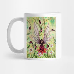 Ladybug Fairy Fantasy Illustration Mug